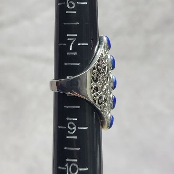 Karis Lapis Lazuli Openwork Ring - Picture 10 of 14
